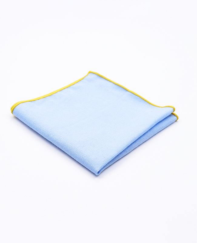 Pochet Blauw nr.8 in Katoen "Edgard"