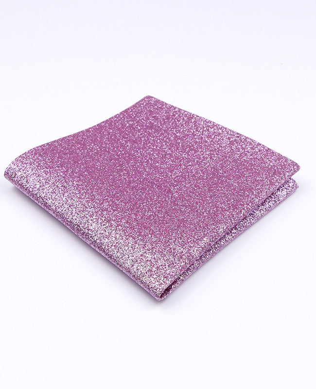 Pochette de Costume à Paillette Rose n°3 en Polyester «Olive»