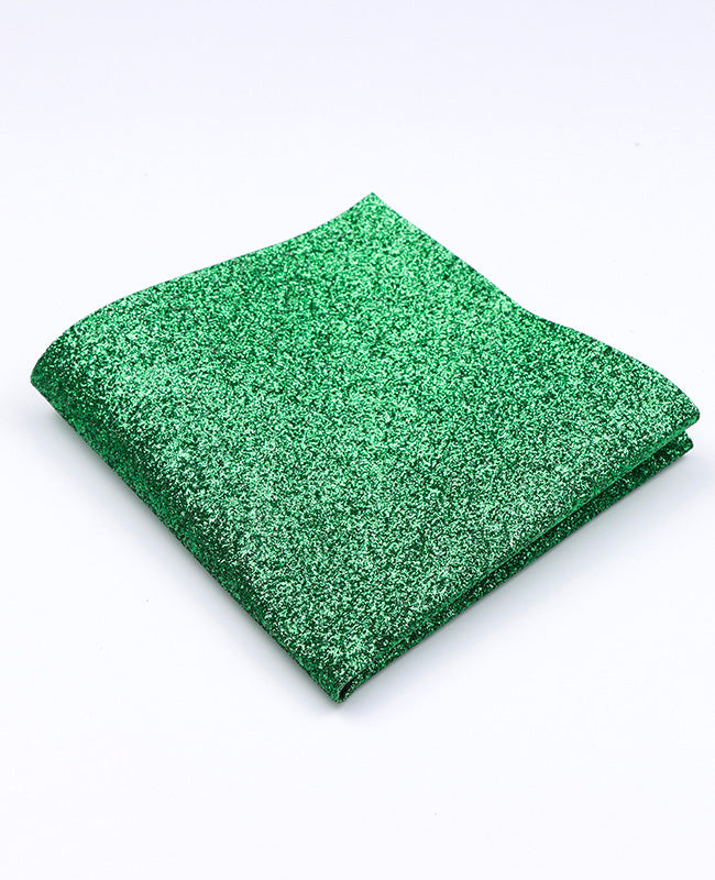 Pochet met Pailletten Groen nr.1 in Polyester "Olive"