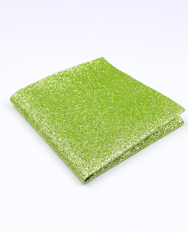 Pochet met Pailletten Groen nr.3 in Polyester "Olive"