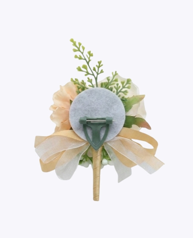 Boutonnière Fleur Orange Homme «Valentin»