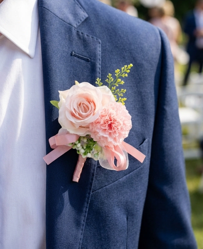 Knoopsgat bloem Roze Heren "Valentin"