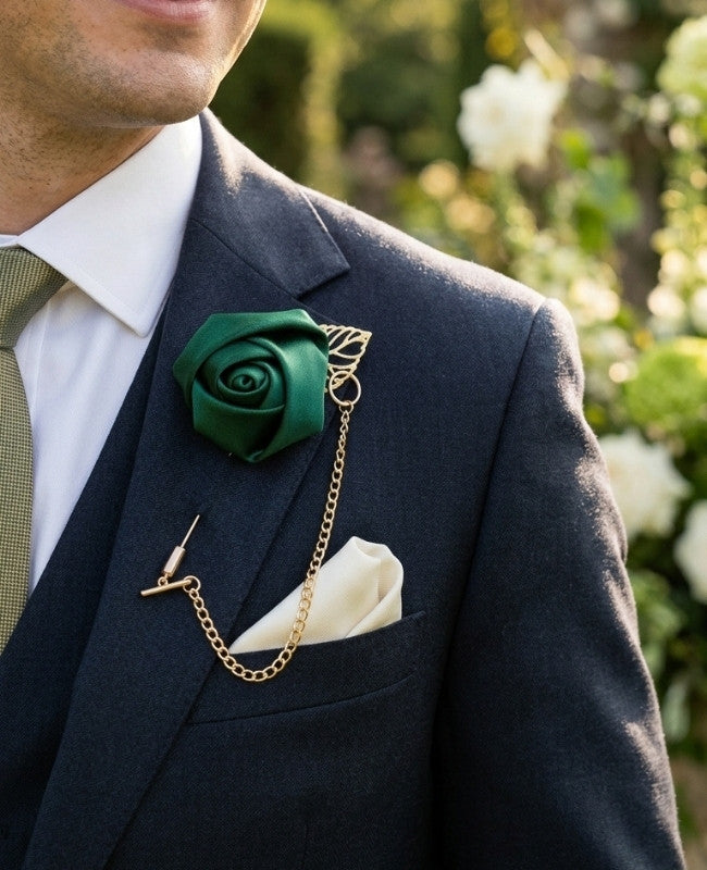 Knoopsgat bloem Groen Heren "Alfred"
