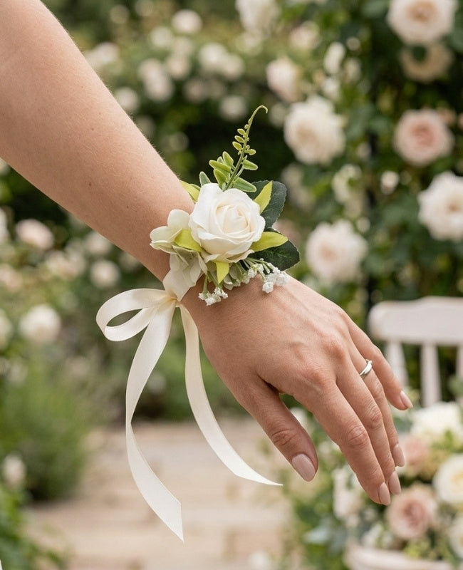 Armband Bloem Beige Dames "Gabriel"