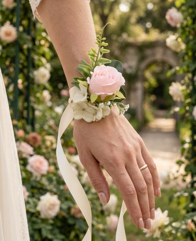 Armband Bloem Roze Dames "Gabriel"