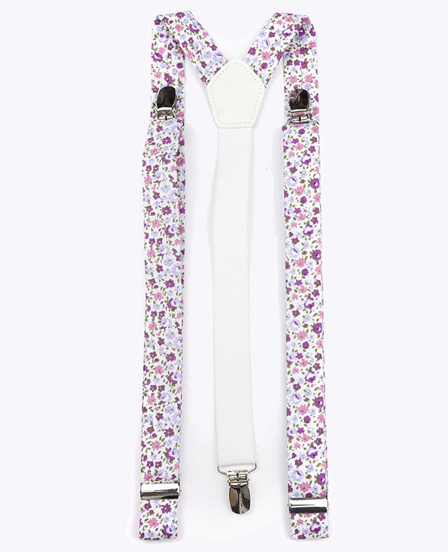 Bretels Heren Liberty Paars in Katoen "Gaspard"