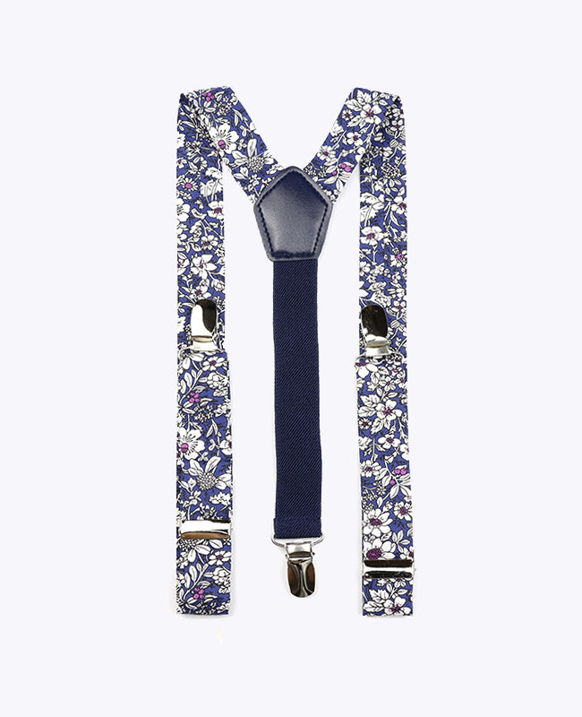 Bretels Kinderen Liberty Blauw nr.1 in Katoen "Clovis"