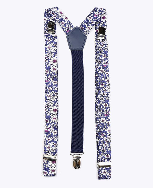 Bretels Heren Liberty Blauw nr.1 in Katoen "Clovis"