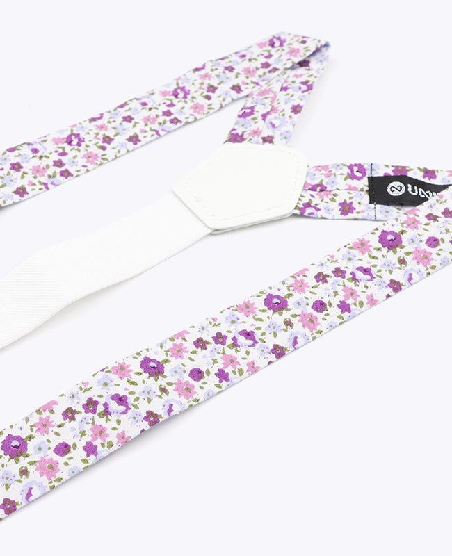Bretels Heren Liberty Paars in Katoen "Gaspard"