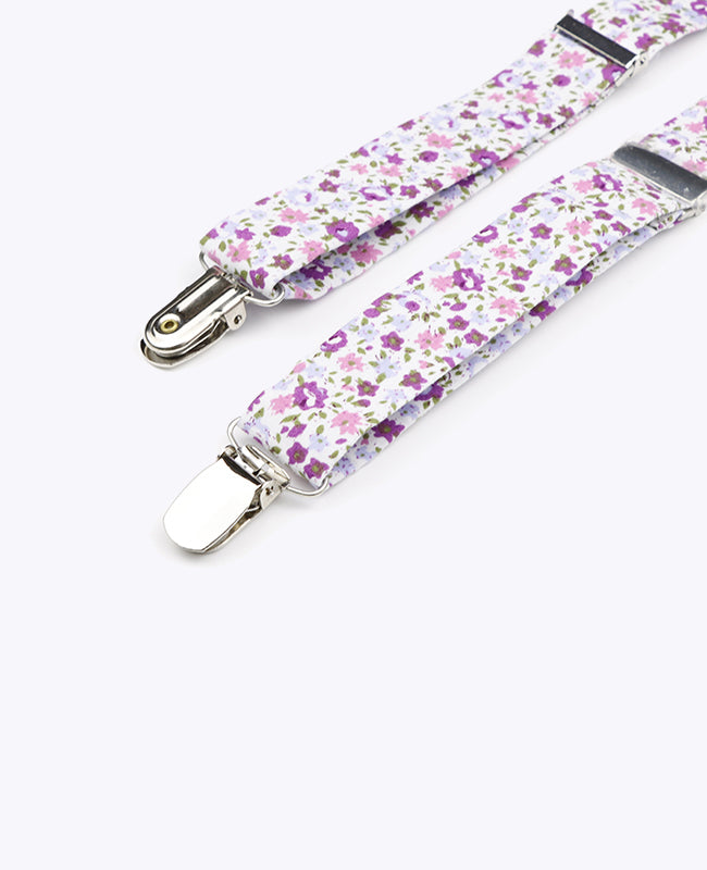Bretels Heren Liberty Paars in Katoen "Gaspard"