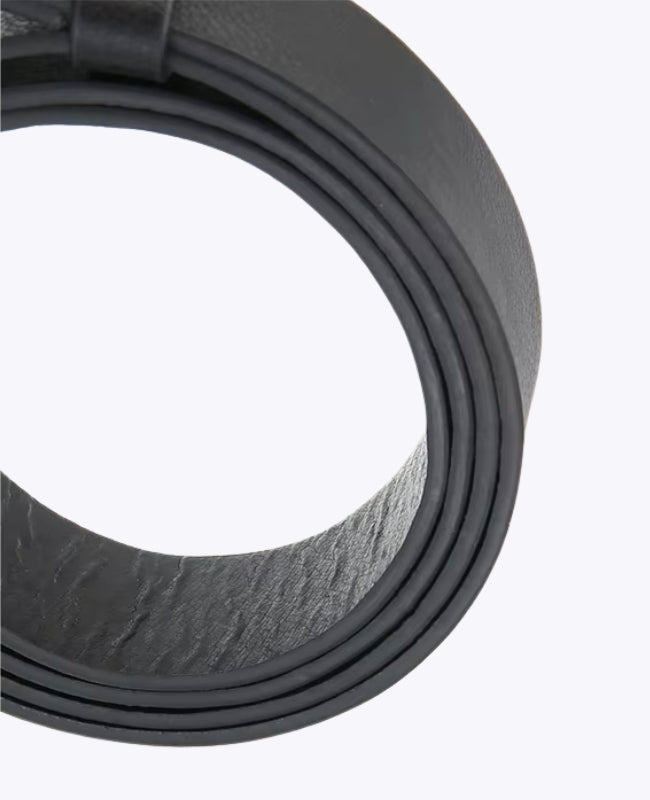 Zwarte Leren Damesriem «Clémence»