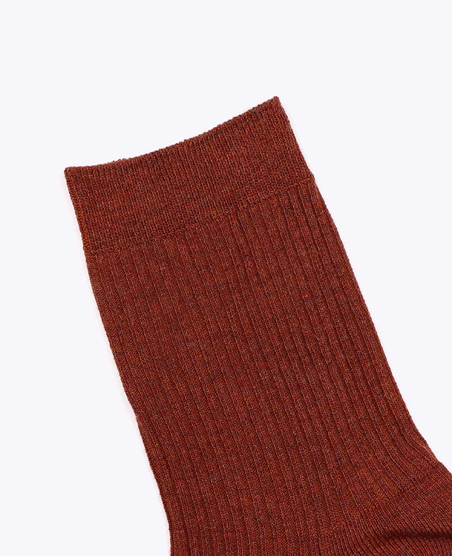 Sokken Heren Terracotta nr.3 in Katoen "Maurice"