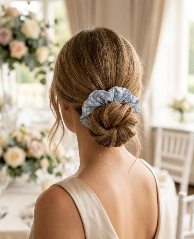 Chouchou Liberty Bleu n°2 Femme «Suzanne»