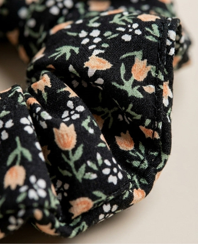 Haarelastiek Liberty Zwart nr.4 Dames "Suzanne"