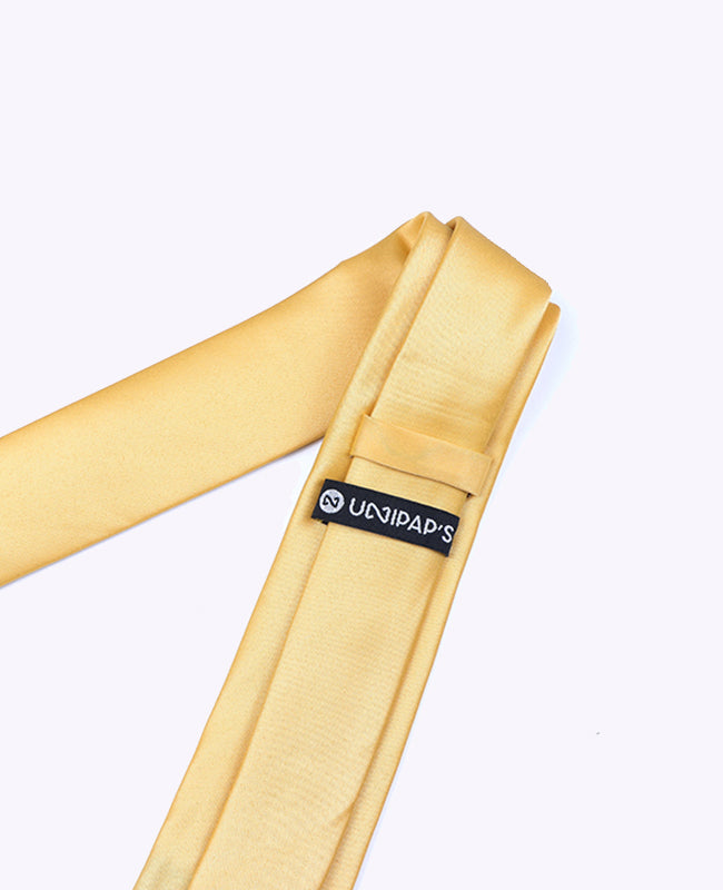 Stropdas Geel nr.1 Heren in Polyester "Anatole"