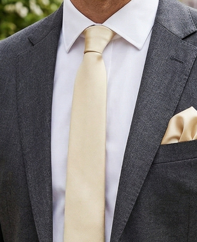 Stropdas Goud nr.2 Heren in Polyester "Jules"