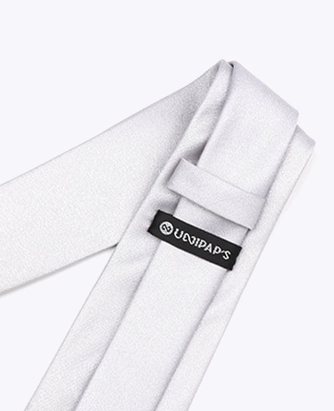 Stropdas met Zilveren Pailletten nr.1 Heren in Polyester | Armand - Unipap's