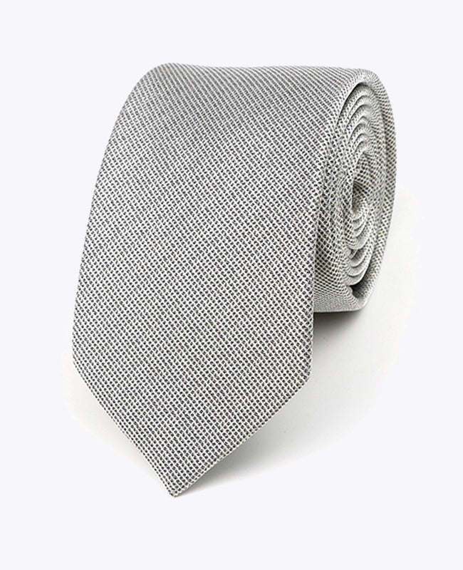 Stropdas met Pailletten Zilver nr.1 Heren in Polyester | Léonard - Unipap's