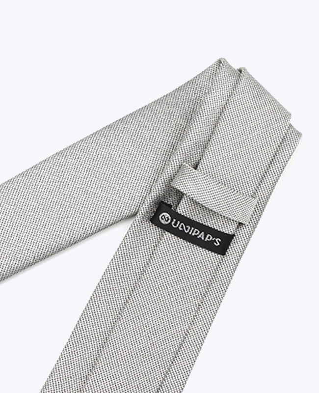 Stropdas met Zilveren Pailletten nr.1 Heren in Polyester | Léonard - Unipap's