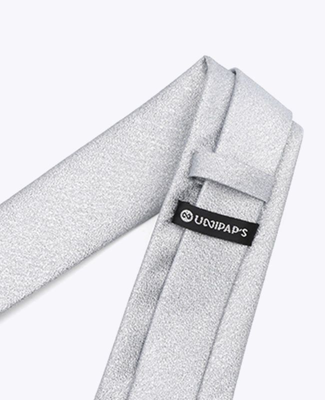 Stropdas met Zilveren Pailletten nr.2 Heren in Polyester | Armand - Unipap's
