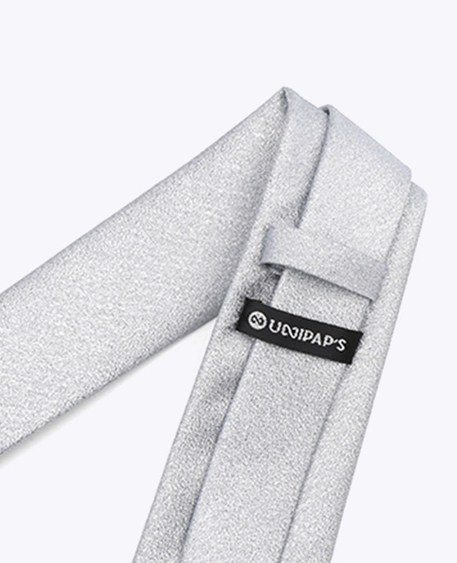 Stropdas met Zilveren Pailletten nr.2 Heren in Polyester | Isidore - Unipap's