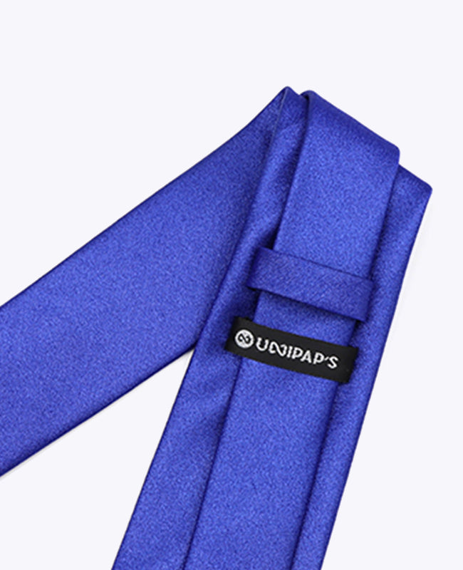 Stropdas met Blauwe Pailletten nr.2 Heren in Polyester | Armand - Unipap's