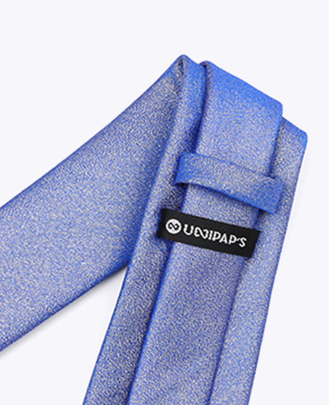 Stropdas met Pailletten Blauw nr.2 Heren in Polyester | Isidore - Unipap's