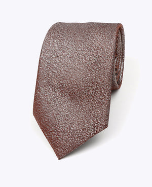 Stropdas met Pailletten Bruin nr.1 Heren in Polyester | Isidore - Unipap's