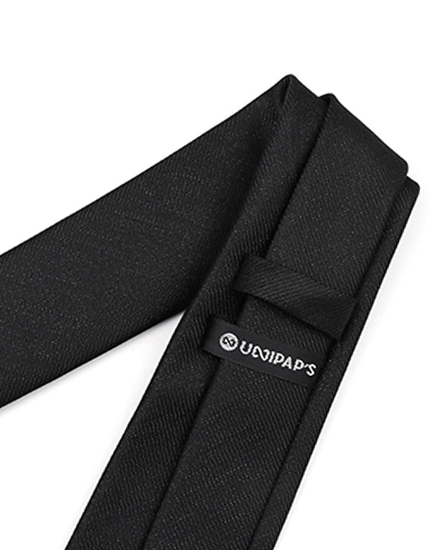 Stropdas met Zwarte Pailletten nr.1 Heren in Polyester | Léonard - Unipap's