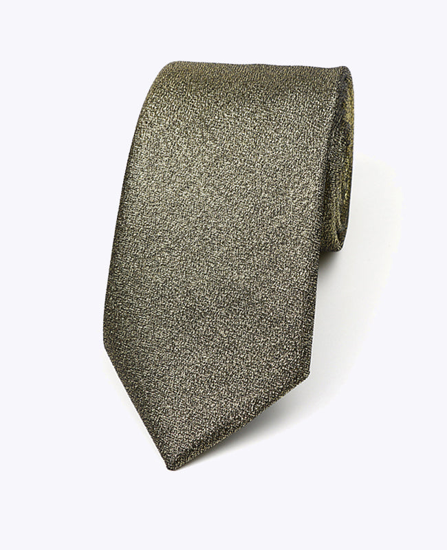 Stropdas met Pailletten Zwart nr.3 Heren in Polyester &ldquo;Isidore&rdquo;