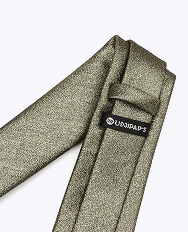 Stropdas Met Pailletten Zwart nr.3 Heren in Polyester "Isidore"
