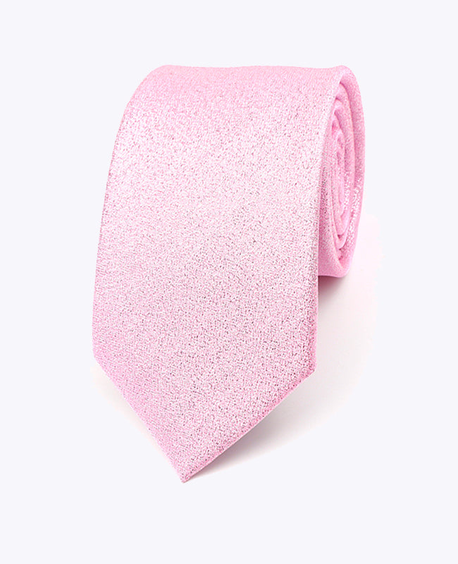 Stropdas met Roze Pailletten nr.1 Heren in Polyester | Isidore - Unipap's