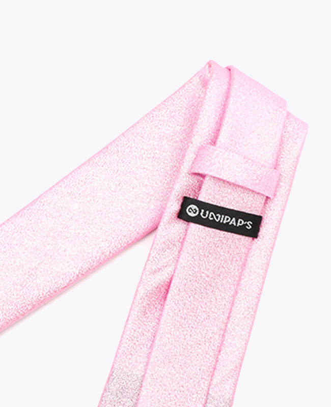 Stropdas met Roze Pailletten nr.1 Heren in Polyester | Isidore - Unipap's