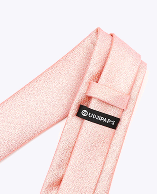 Stropdas met Pailletten Roze nr.2 Heren in Polyester | Isidore - Unipap's