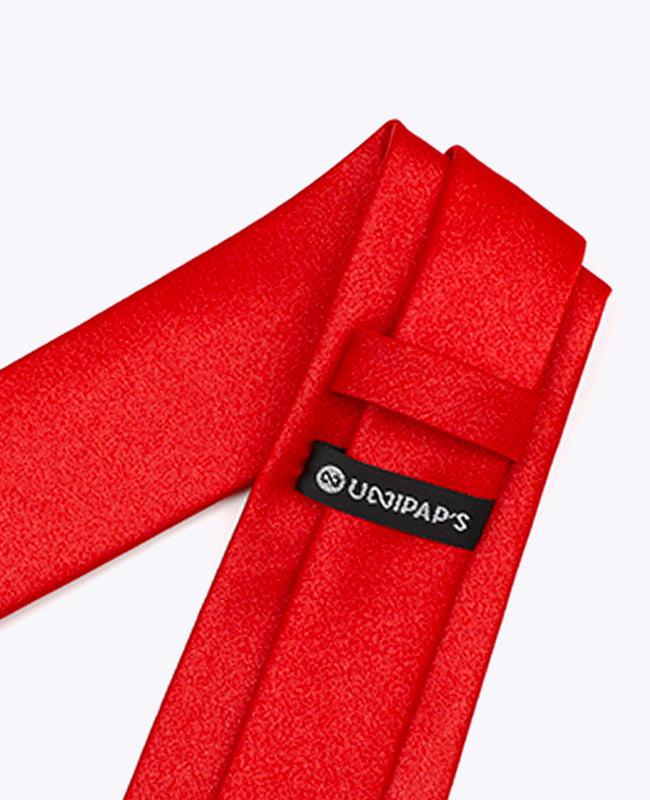 Stropdas met Rode Pailletten nr.1 Heren in Polyester | Armand - Unipap's