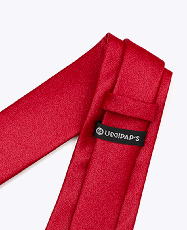 Stropdas met Rode Pailletten nr.2 Heren in Polyester | Armand - Unipap's