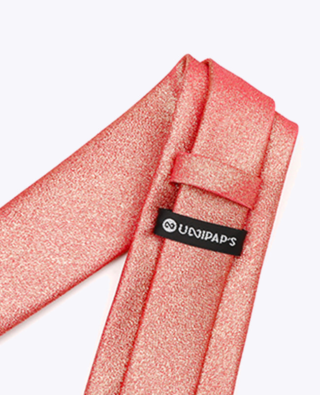 Stropdas met Pailletten Rood nr.2 Heren in Polyester | Isidore - Unipap's