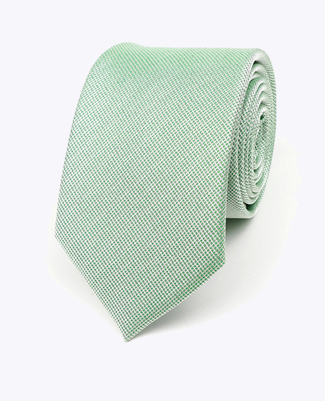 Stropdas met Groene Pailletten nr.1 Heren in Polyester | Léonard - Unipap's
