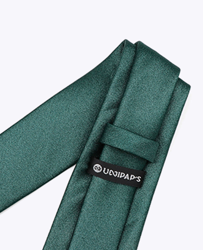 Stropdas met Groene Pailletten nr.2 Heren in Polyester | Armand - Unipap's