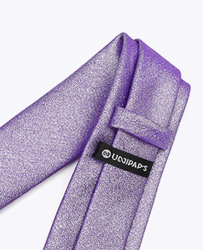 Stropdas met Pailletten Paars nr.2 Heren in Polyester | Isidore - Unipap's