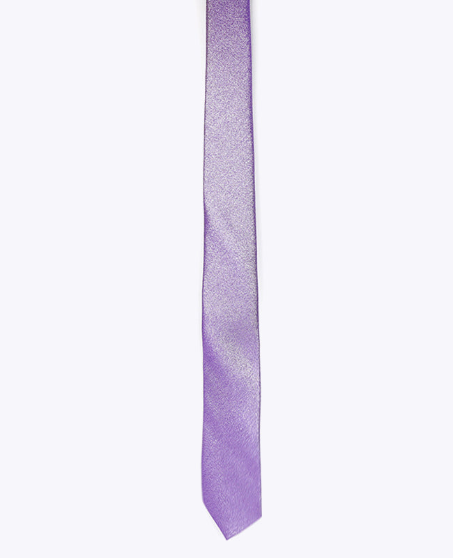 Stropdas met Pailletten Paars nr.2 Heren in Polyester | Isidore - Unipap's
