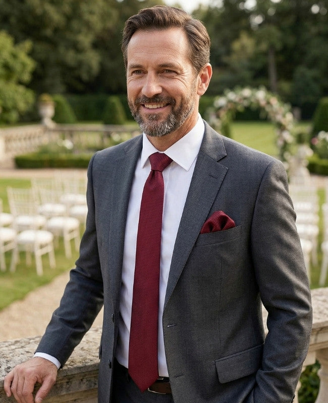 Stropdas Rood nr.1 Heren in Polyester "Martin"