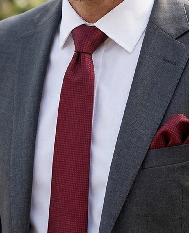 Stropdas Rood nr.1 Heren in Polyester "Martin"