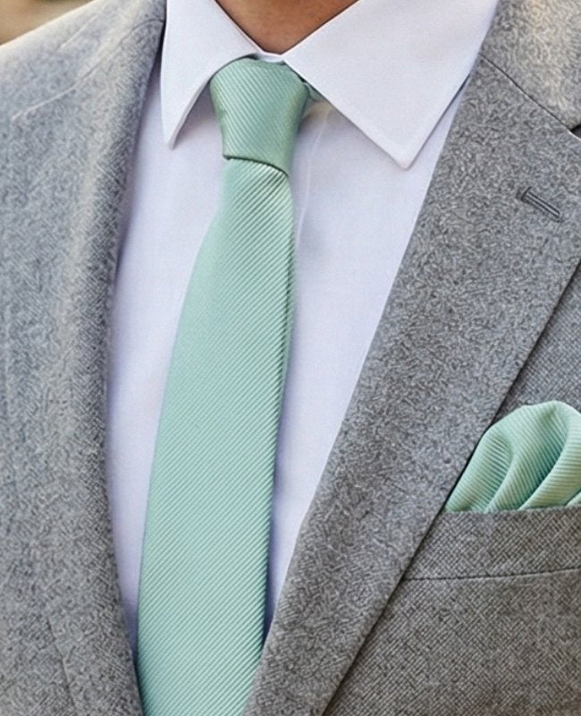 Stropdas Groen nr.1 Heren in Polyester "Lucien"