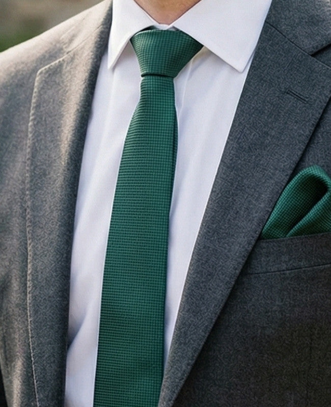 Stropdas Groen nr.2 Heren in Polyester "Martin"
