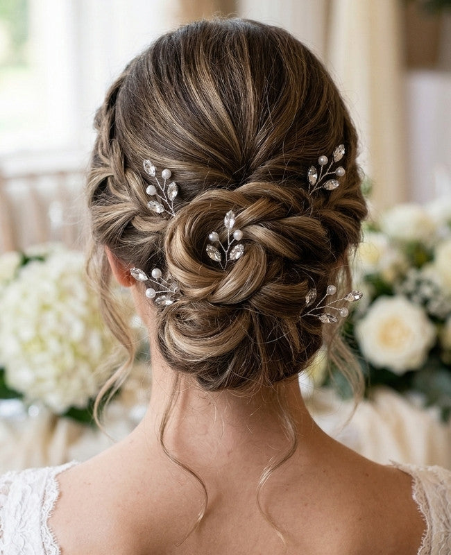Speld Bloemen Zilver Dames "Camille"