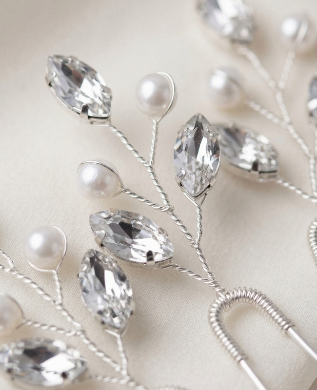 Bloemen Speld Zilver Dames "Camille"