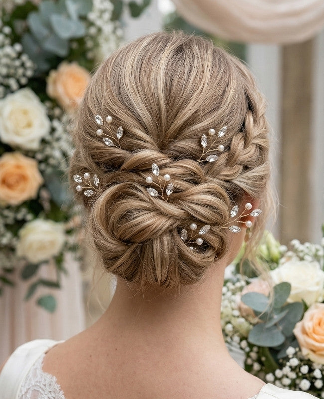 Speld Bloemen Goud Dames "Camille"