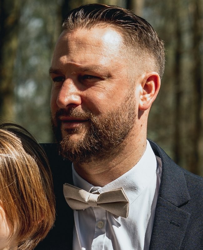 Vlinderdas Beige Heren in Katoen "Edgard"