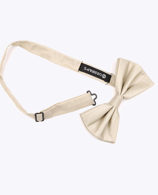 Vlinderdas Beige Heren in Gerecycled Polyester "Marin"